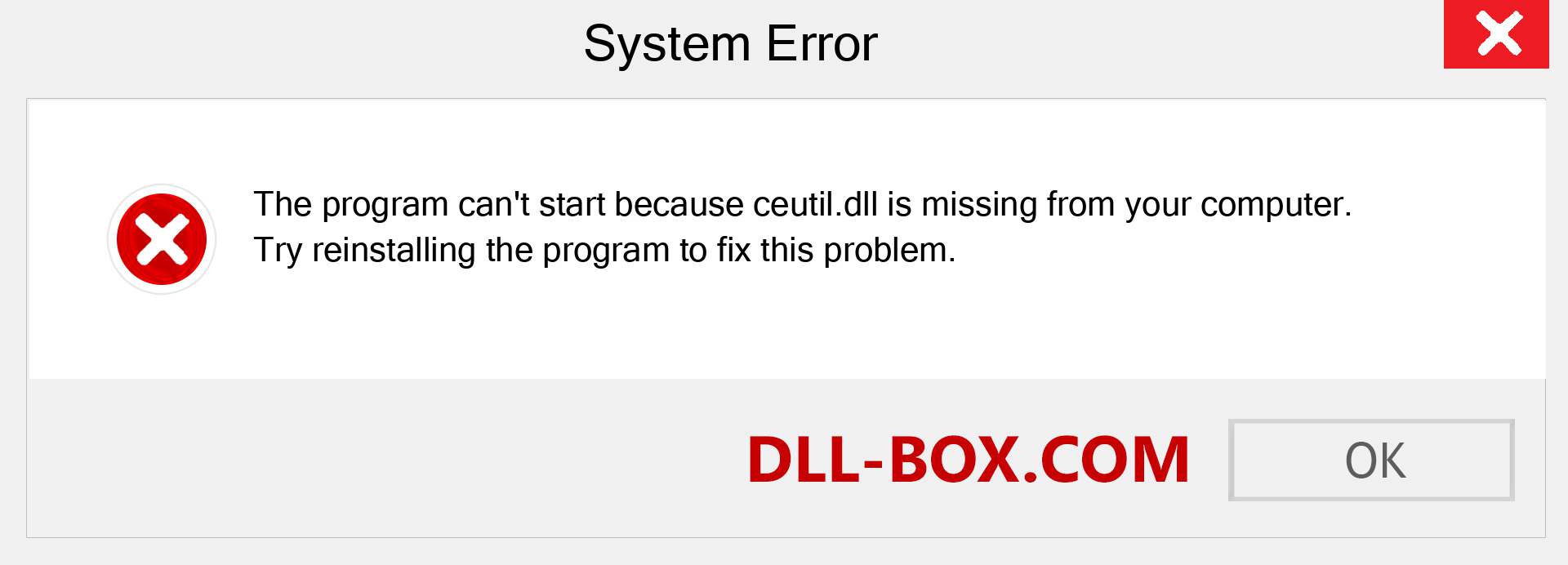  ceutil.dll file is missing?. Download for Windows 7, 8, 10 - Fix  ceutil dll Missing Error on Windows, photos, images